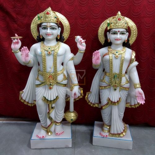 Marble Laxmi Narayan Statue