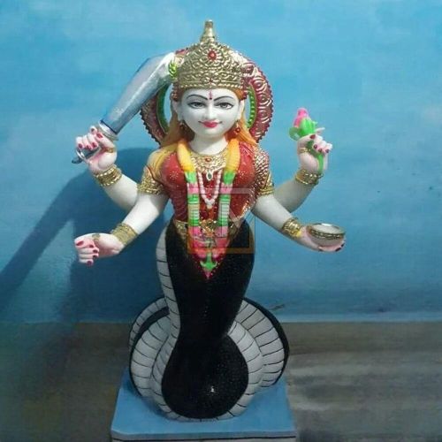 Marble Nagnechi Mata Statue