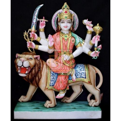 Marble Unique Durga Mata Statue