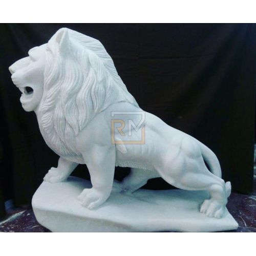 Marble White Lion Statue