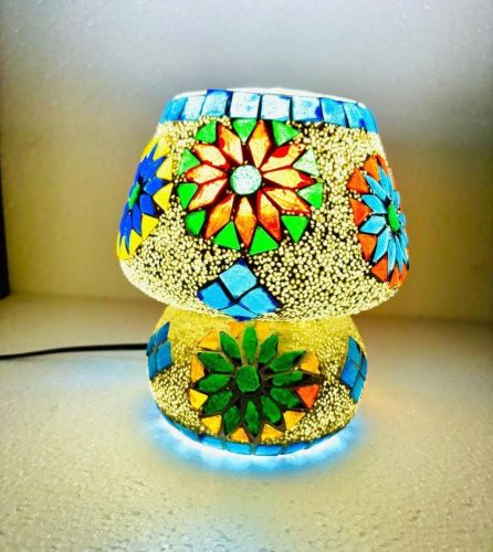 9 Inch Glass Mosaic Table Lamp