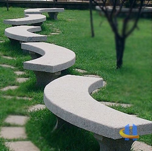 Modern Without Arm Rest Kandla Grey Sandstone Bench