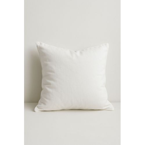 Cotton White Soft Bed Plain Cushion