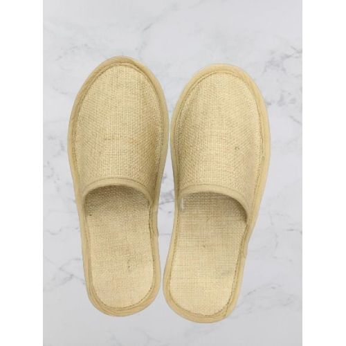 Unisex Jute Hotel Disposable Slippers 