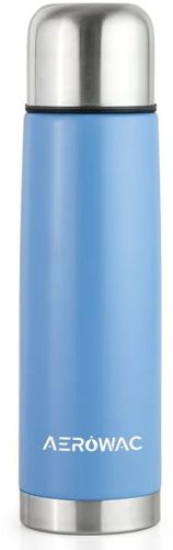 Aqua Double Wall Vacuum Insulated Stainless Steel Bottle Corporate Blue