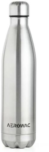 Matt Silver Viva Double Wall Vacuum Insulated Stainless Steel Water Bottle