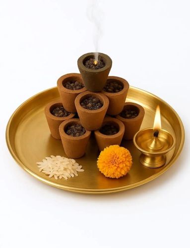 Cow Dung Incense Cup