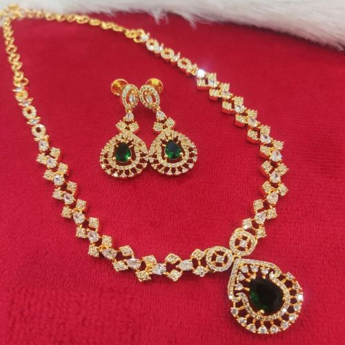 Fancy Micro Plated Necklace Set