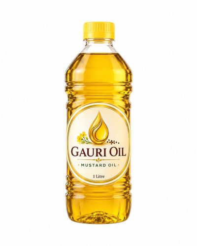 1 Litre Pure Kachi Ghani Mustard Oil