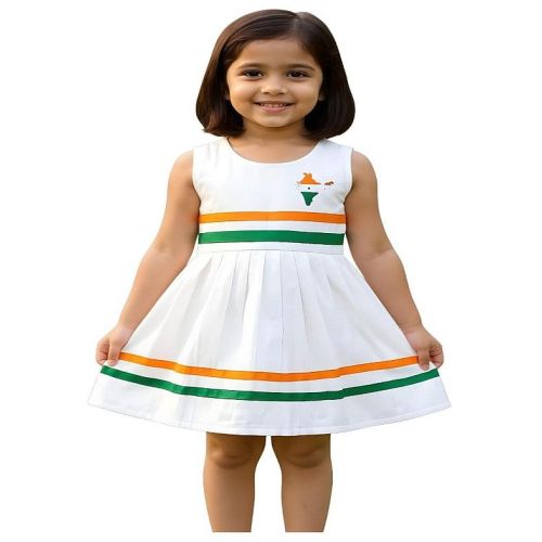 Girls Independence Day Cotton Frock