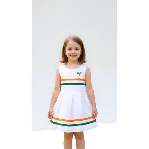 Kids Independence Day Cotton Frock