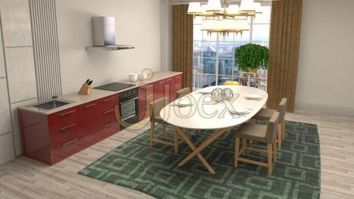 Geometric Pattern Dining Area Rug