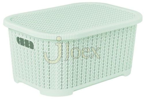 Mint Green Knitted Storage Box