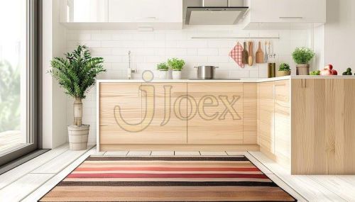 Multicolor Striped Floor Mat