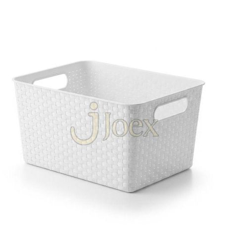 Plastic Rattan Storage Basket