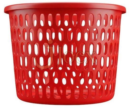 Red Round Mesh Storage Basket