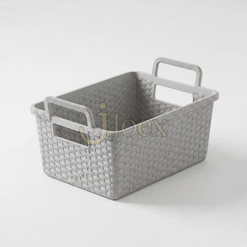 Woven Plastic Storage Organizer Basket