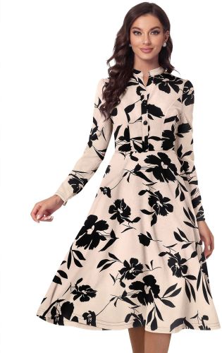 Ladies Designer Floral A Line Dress