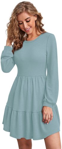 Ladies Pista Tiered Casual Mini Dress