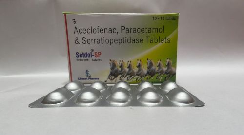 Aceclofenac Paracetamol Serratiopeptidase Tablets