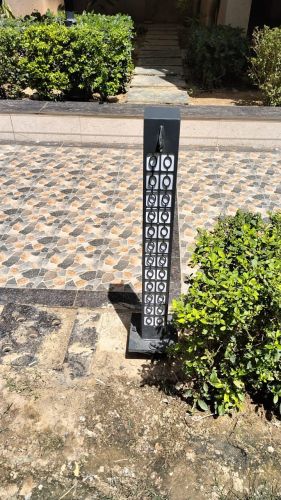 Square MS Laser Cutting Bollard Light