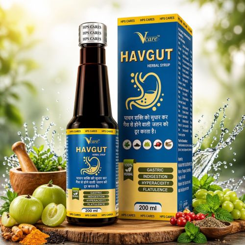 vcare havgut herbal digestion syrup