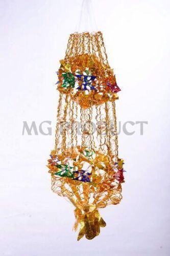 Metallic Tinsel Film Hanging Chandelier