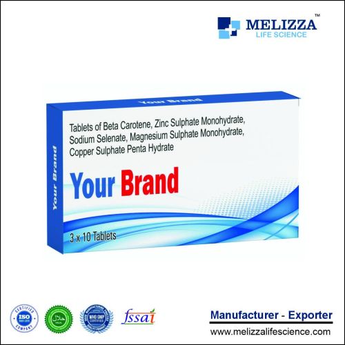 Beta Carotene & Multimineral Antioxidant Tablets
