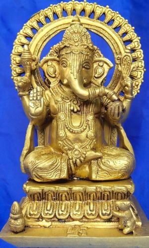 Brass Lord Ganesha Statue