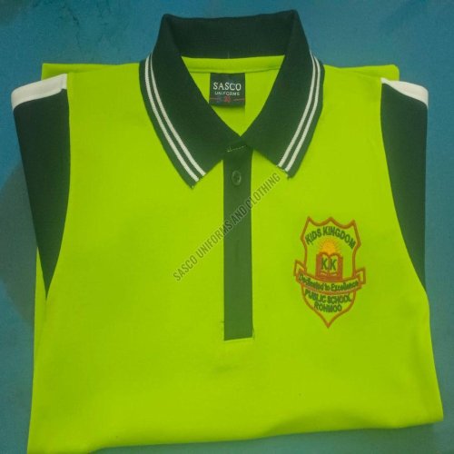 Girls Half Sleeve School T-Shirts