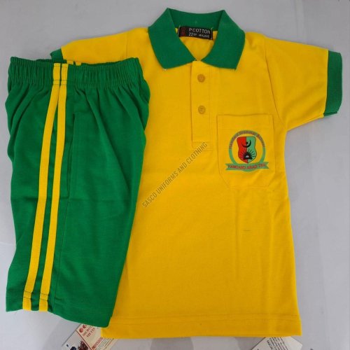 Girls School Lower & T-Shirt Set