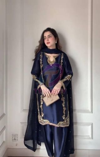 Crepe Silk Farshi Salwar Set