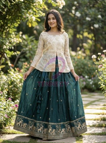 Designer Fendy Silk Lehenga Choli Set