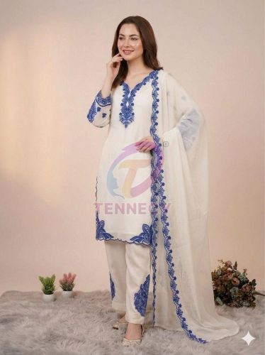 Designer Mal Cotton Palazzo Suit Set