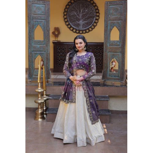 Heavy Kali Pattern Lehenga Choli Set