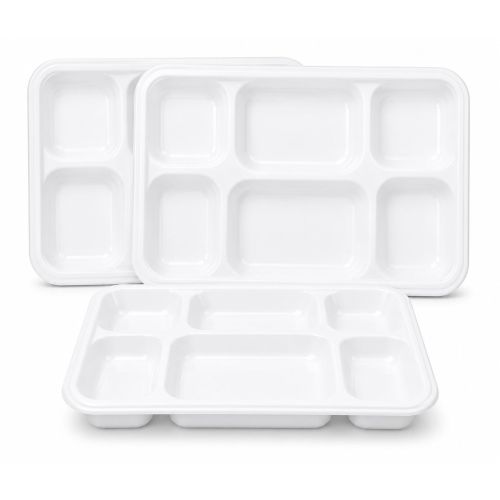 6 Compartment Bagasse Disposable Tray