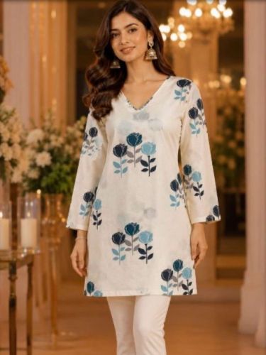 Blue Rose Elegance Long Kurti