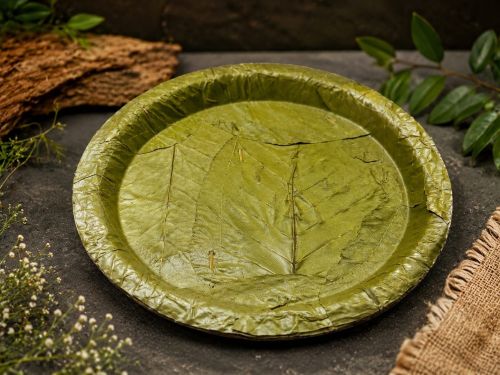 12 to 14 Inch Disposable Sal Leaf Plate