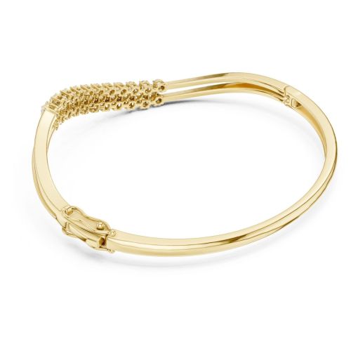Elegant Curved Diamond Bangle