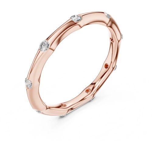 Modern Flush Diamond Wedding Band