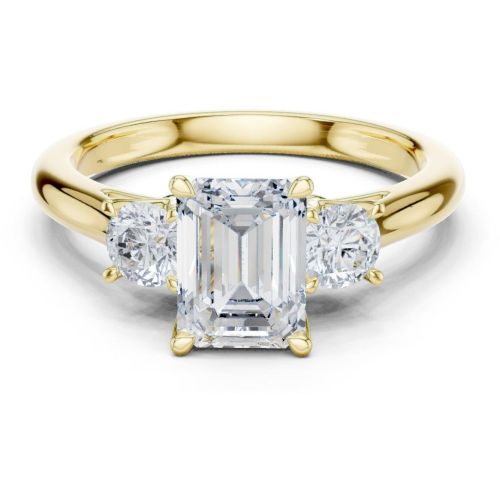 Modern Emerald Engagement Ring