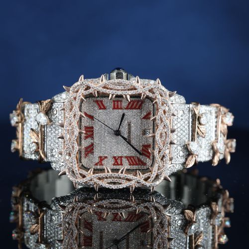 Floral Diamond Bracelet Watch