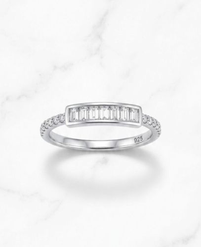 Crystal Comet 925 Italian Sterling Silver Zirconia Diamond Ring