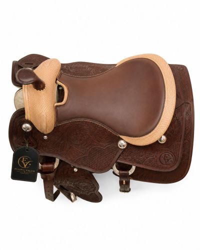 Dunecrest Two Tone Leather Horse Western Saddle