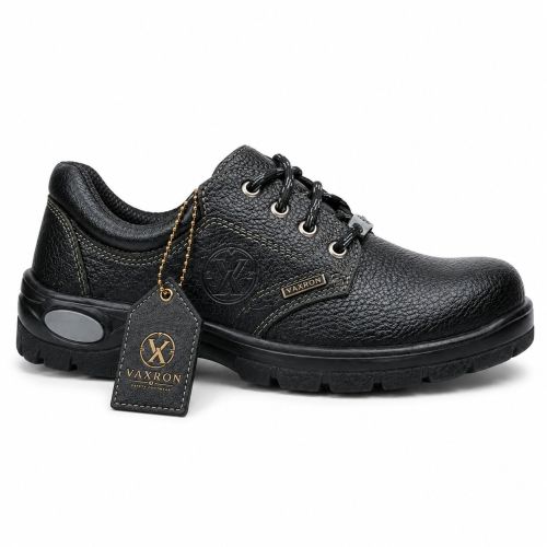Grip Core L4 Leather Black Low Ankle Safety Shoes