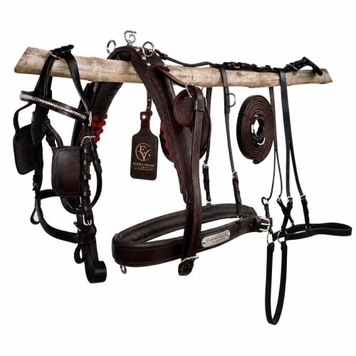 Heritage Crest Marathon Premium Two Tone Leather Horse Harness