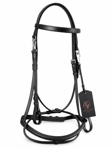 Novara Flex Premium Black Leather Horse Bridle
