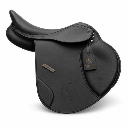 Obsidian Vale Smooth Black Premium Leather Horse Riding Saddle