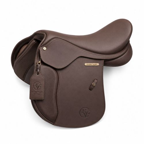 Velmora Classic Brown Soft Grain Premium Leather Horse Riding Saddle