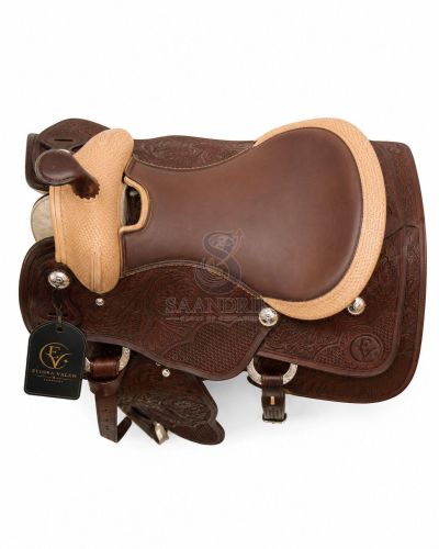 Dunecrest Two Tone Leather Horse Western Saddle